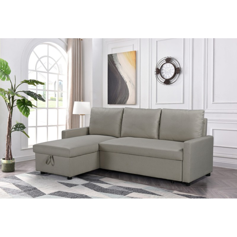 SALON ANGLE CONVERTIBLE/COFFRE ZY 307V 203 × 131 × 89 SALON-ZY307V