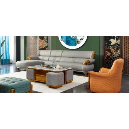 SALON ANGLE F038 GRIS SALON-F038