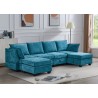 SALON ANGLE MODULABLE /COFFRE XL1672 300 × 91 × 82 OTTOMAN 70 × 70 × 46 SALON-XL1672