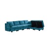 SALON ANGLE MODULABLE /COFFRE XL1672 300 × 91 × 82 OTTOMAN 70 × 70 × 46 SALON-XL1672