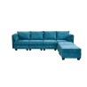 SALON ANGLE MODULABLE /COFFRE XL1672 300 × 91 × 82 OTTOMAN 70 × 70 × 46 SALON-XL1672