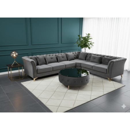 SALON ANGLE R3067B GRIS SALON-R3067B