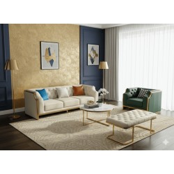 SALON LUXE 1(VERT)+3(BLANC)+REPOSE PIED 180 × 860 × 850 501 SALON-501