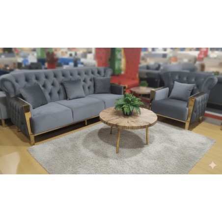 SALON LUXE 3+1 226 × 920 × 950 GRIS M006 SALON-M006