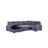 SALON PANORAMIQUE CONVERTIBLE /COFFRE XL1616 GRIS 273 × 143 × 88 SALON-XL1616