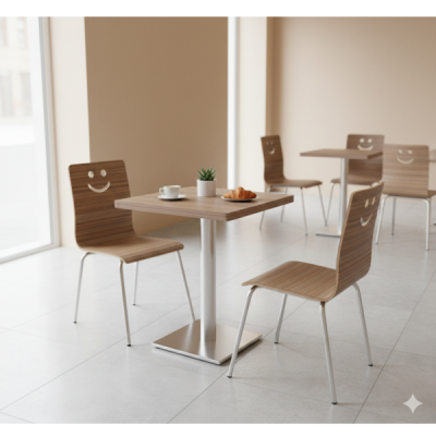 TABLE DE RESTAURANT CARRÉE H237 600 X 600