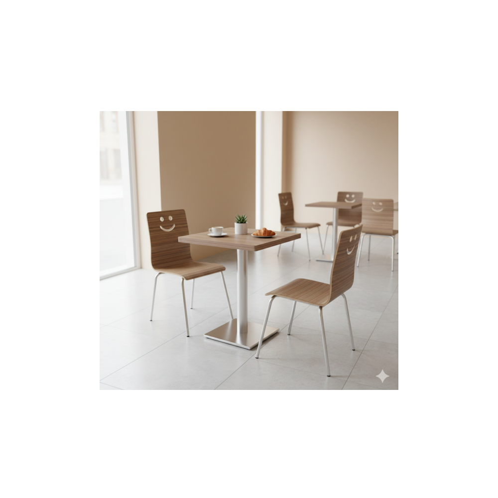 TABLE DE RESTAURANT CARRÉE H237 600 X 600