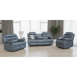 SALON RELAX 1+2+3 EN PU GRIS XLH-9023 SALON-RELAX123-GRIS