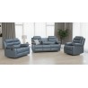 SALON RELAX 1+2+3 EN PU GRIS XLH-9023 SALON-RELAX123-GRIS