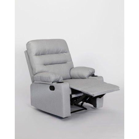 SALON RELAX GRIS 7664-27 90 × 100 × 48-165 RELAX-7664-27
