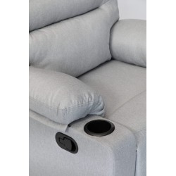 SALON RELAX GRIS 7664-27 90 × 100 × 48-165 RELAX-7664-27