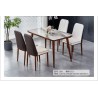 TABLE 1901+4CHAISE B11BEIGE TABLE-1901-B11