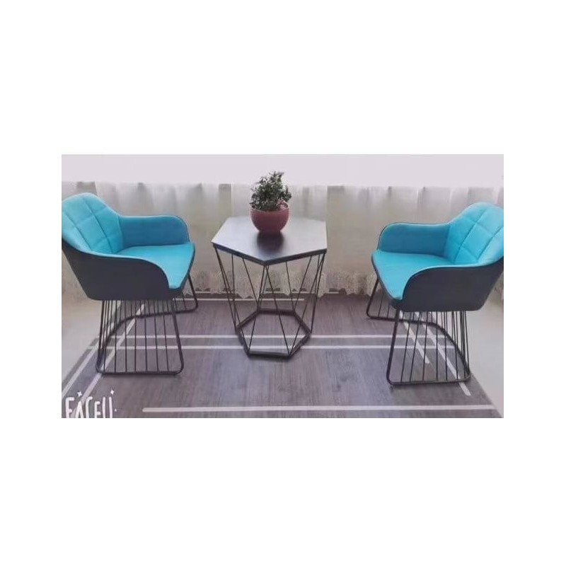 TABLE 909/927 +2 CHAISES FAUTEUIL-909/927