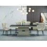TABLE A MANGER BEIGE DORE 92496 2000 × 100 × 750 AVEC 8CHAISES 11862 TABLE-92496-11862