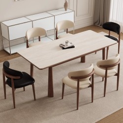 TABLE A MANGER RECTANGLE BOIS/PIERRE 8837 1600 × 800 × 750 TABLE-8837