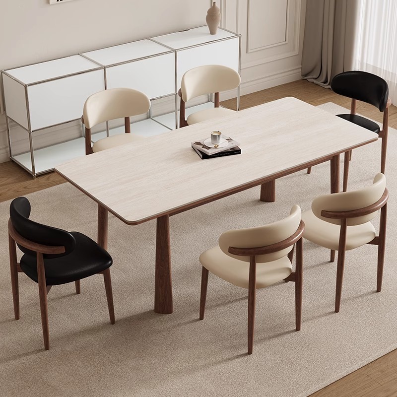 TABLE A MANGER RECTANGLE BOIS/PIERRE 8837 1600 × 800 × 750 TABLE-8837