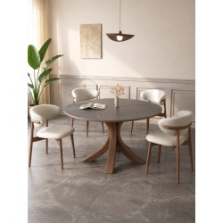 TABLE A MANGER ROND BOIS T05/T09 1300 × 1300 × 750 TABLE-T05ROND