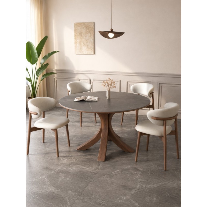 TABLE A MANGER ROND BOIS T05/T09 1300 × 1300 × 750 TABLE-T05ROND