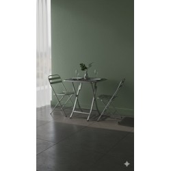 TABLE ALU AVEC 2 CHAISES PLIABLE 18334 TABLEALU-18334