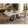 TABLE AVEC RALLONGES CERAMIQUE T366 1600(400×2)X900 × 750 TABLE-T366