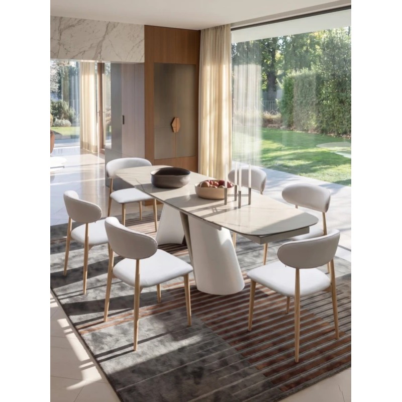 TABLE AVEC RALLONGES CERAMIQUE T888 1400(300 × 2)X900 × 750 TABLE-T888