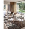 TABLE AVEC RALLONGES CERAMIQUE T888 1400(300 × 2)X900 × 750 TABLE-T888
