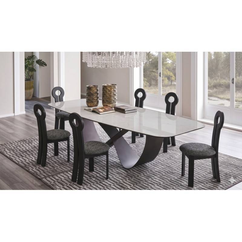 TABLE AVEC RALLONGES CERAMIQUE T931 2400 × 1000 × 750 TABLE-T931