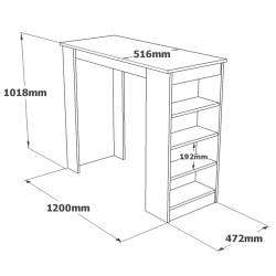 TABLE BAR STI-AW TABLEBAR-STI-AW