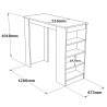 TABLE BAR STI-AW TABLEBAR-STI-AW
