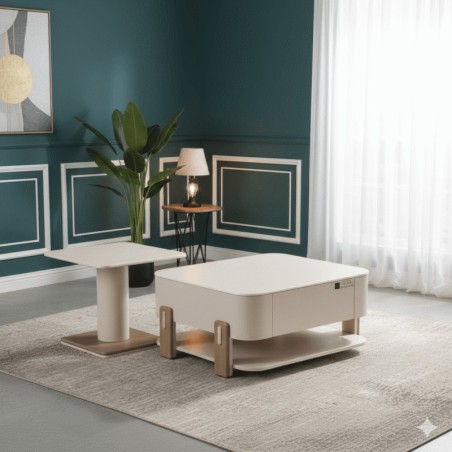 TABLE BASSE 800 × 700 × 390 520 × 520 × 460 B70 B70-TB