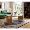 TABLE BASSE DOREE 335 OVALE 335-TB