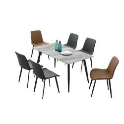 TABLE BLANC MARBRE C128 1300 × 700 TABLE-C128