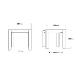 TABLE CARREE FR-20-SA TABLE-FR20-SA