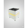 TABLE DE CHEVET BLUTOOTH ET HP BLANC G91 G91-TDC