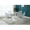 TABLE RONDE 8258+632 CHAISE X4 TABLECHAISE-8258