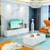 TABLE TV 92175 2000 × 400 × 450 BLANC DORE TABLETV-92175