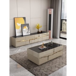 TABLE TV 92636 2000 × 400 × 450 BEIGE DORE TABLETV-92636