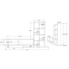 TABLE TV AVEC COLONNE BE1-SA BE1-SA-TV