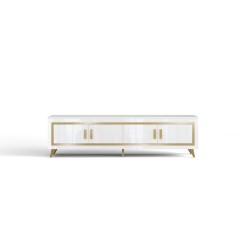 TABLE TV GOLD OR/BLANC 207 GOLD-TV