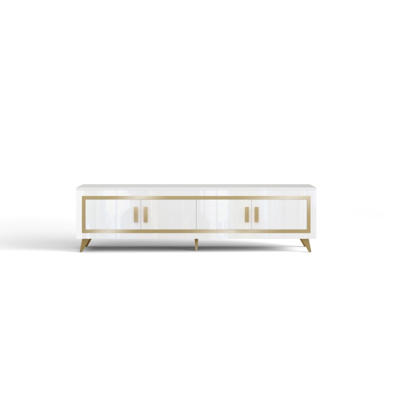 TABLE TV GOLD OR/BLANC 207 GOLD-TV