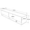 TABLE TV SUSPENDU FR11-AW-TV