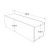 TABLE TV SUSPENDU FR12-AW FR12-AW-TV