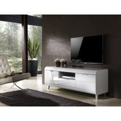 TABLE TV VEGA 2P/1T BLANC VEGA-TV