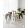 TABOURET PLASTIQUE C002 ROND NOIR/MARRON /VERT/JAUNE/GRIS TAB-C002