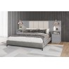 TETE DE LIT GRIS AVEC 2 CHEVETS 2625 × 1200 D610-532