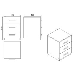 TIROIR POUR BUREAU VO3-W TIR-VO3-W