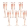 VERRES FLUTE ROSE GOLD/DOREE 135ML /PQT DE 10PCES VERRE*FLUTE