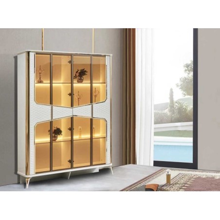 VITRINE 4PORTES 190CMX46CMX225CM 987 VIT-987