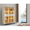 VITRINE 4PORTES 190CMX46CMX225CM 987 VIT-987