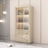 VITRINE BEIGE DORE 900 × 400 × 1900 92639 VITR-92639